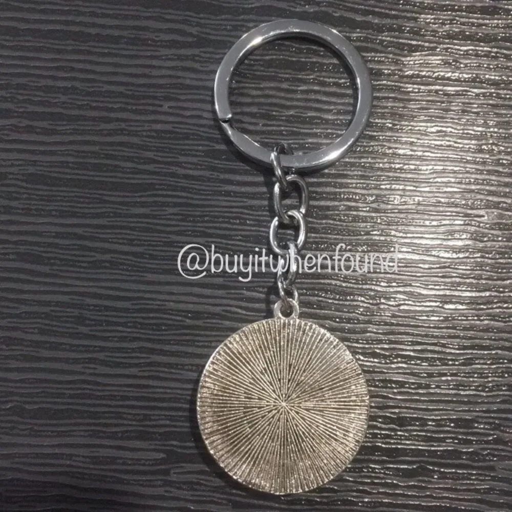 Day of The Dead Sugar Skull Cabochon Keychain